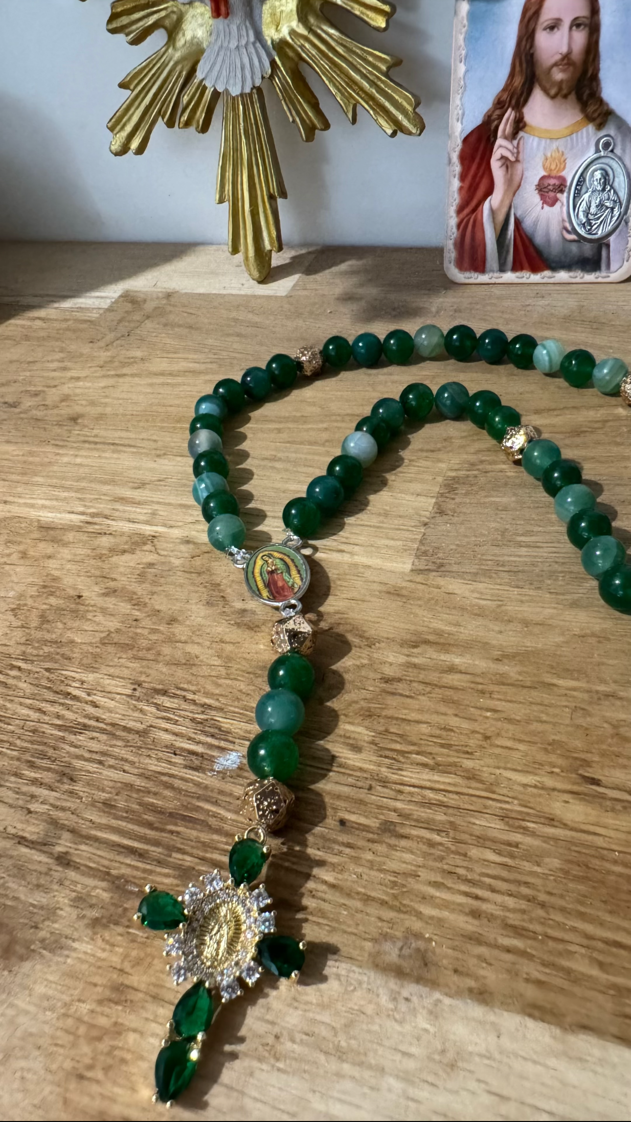 CHAPELET VERT ÉMERAUDE 💚