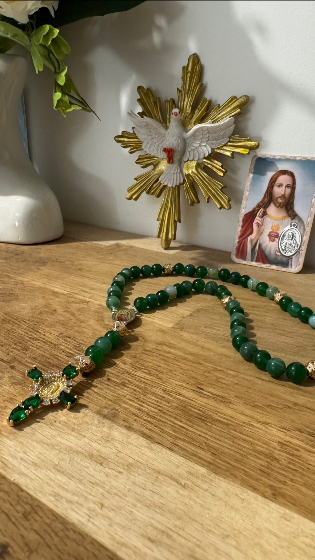 CHAPELET VERT ÉMERAUDE 💚