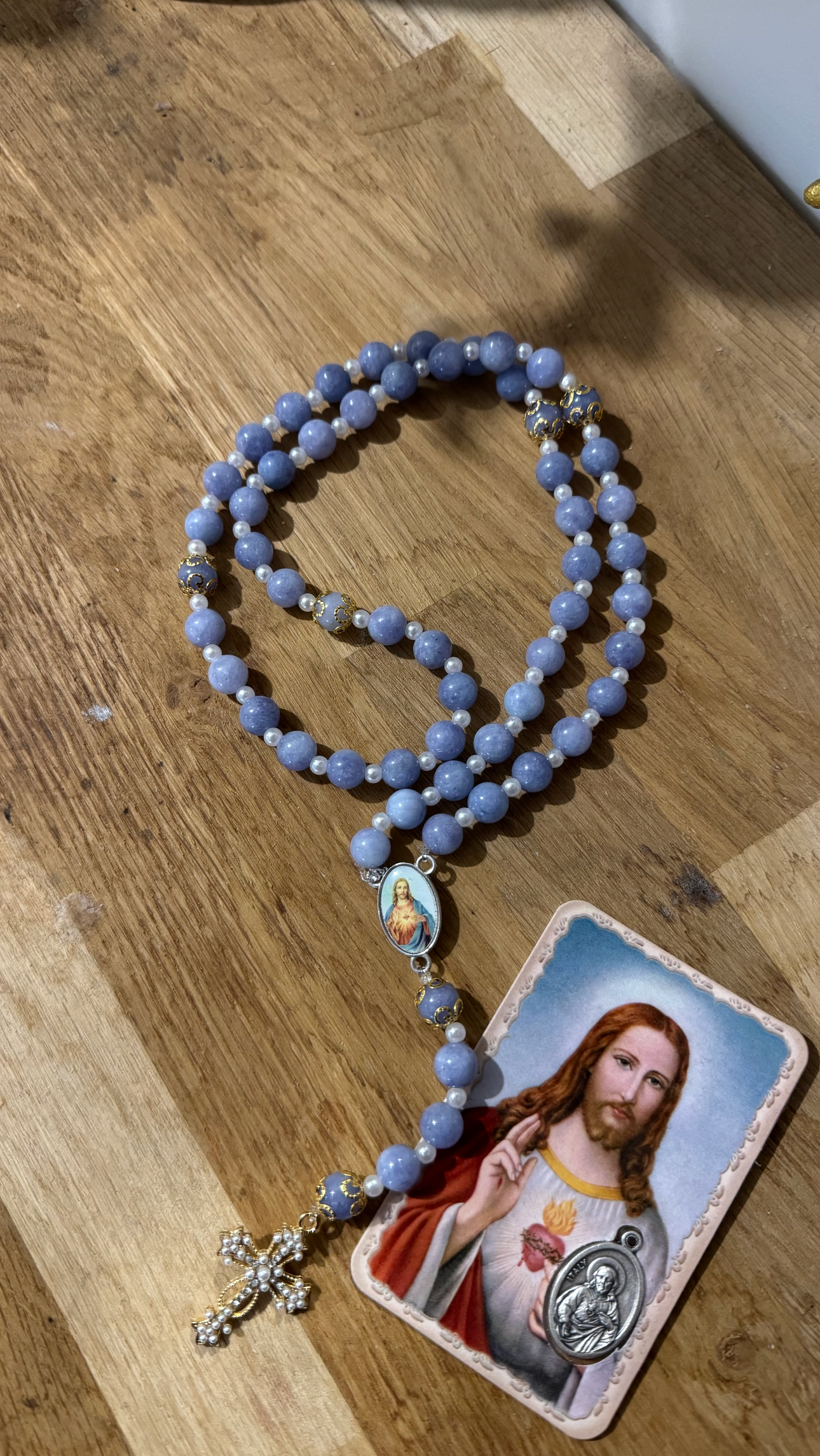 CHAPELET BLEU AQUA 💙