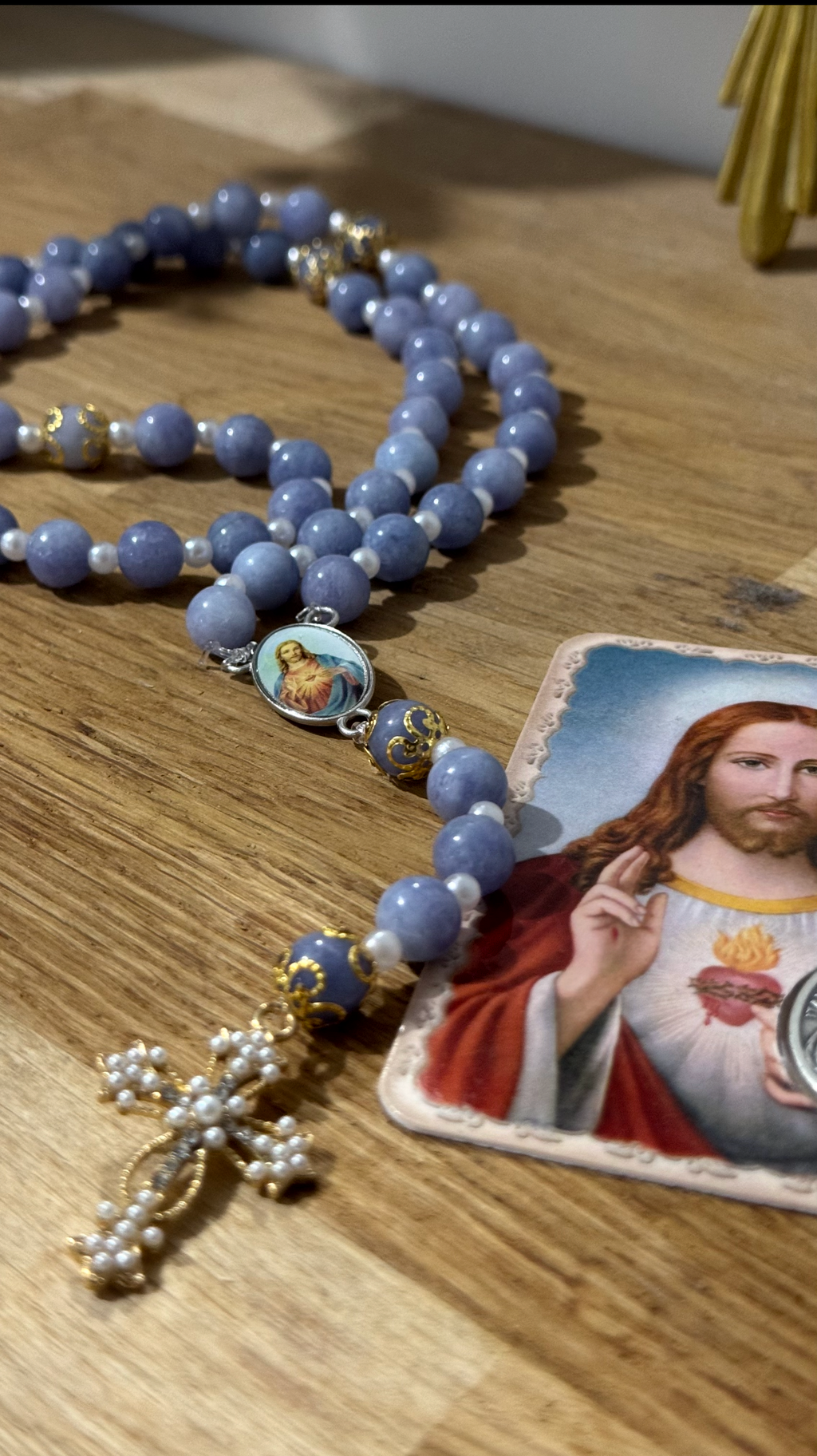 CHAPELET BLEU AQUA 💙