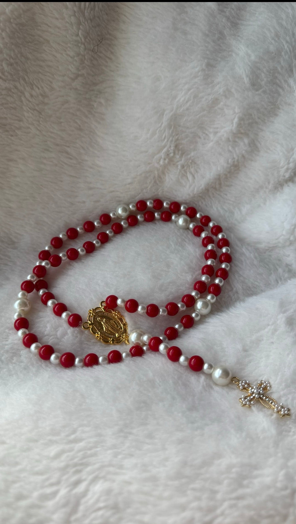 Chapelet Perles Rouges ❤️