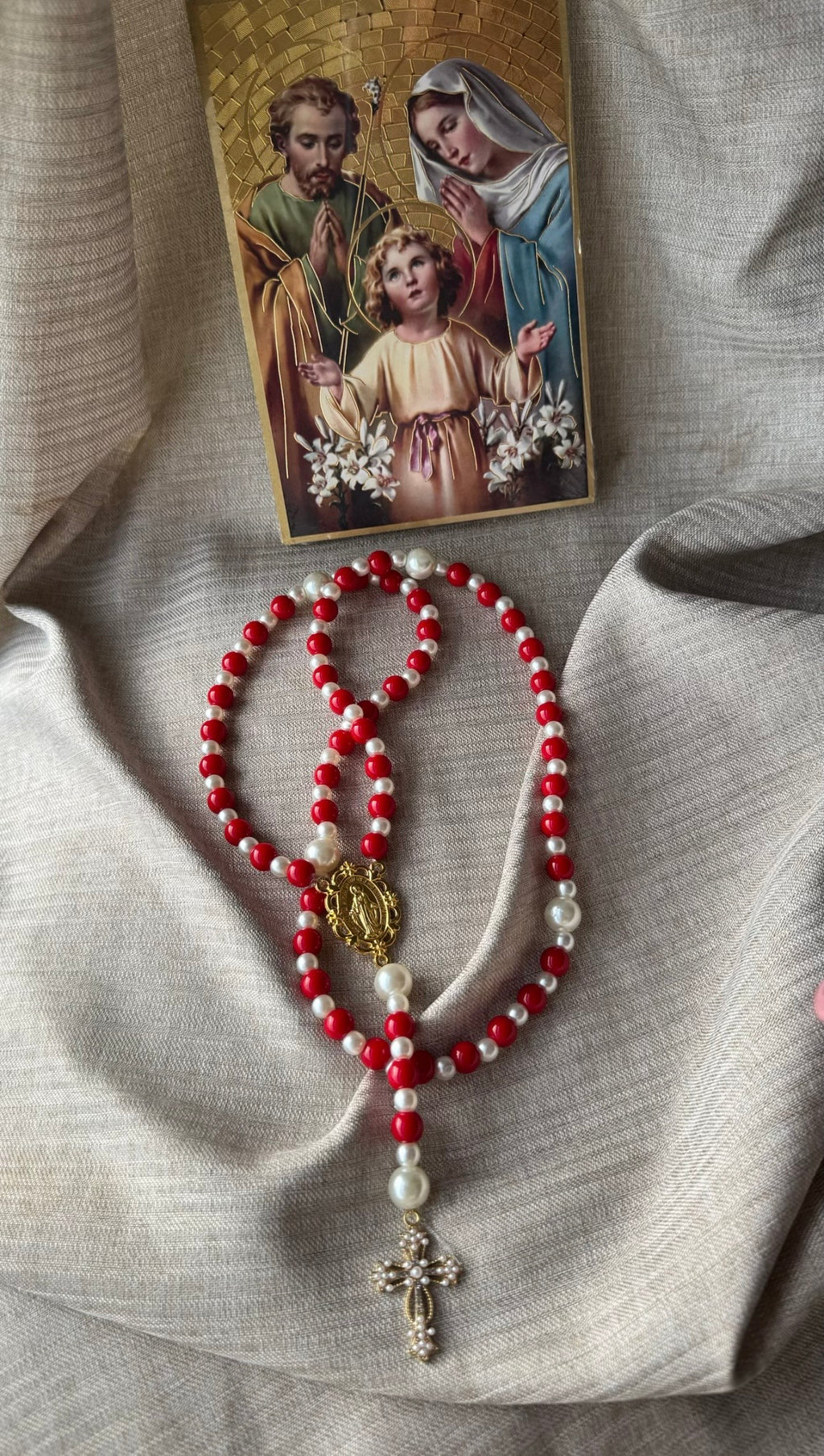 Chapelet Perles Rouges ❤️